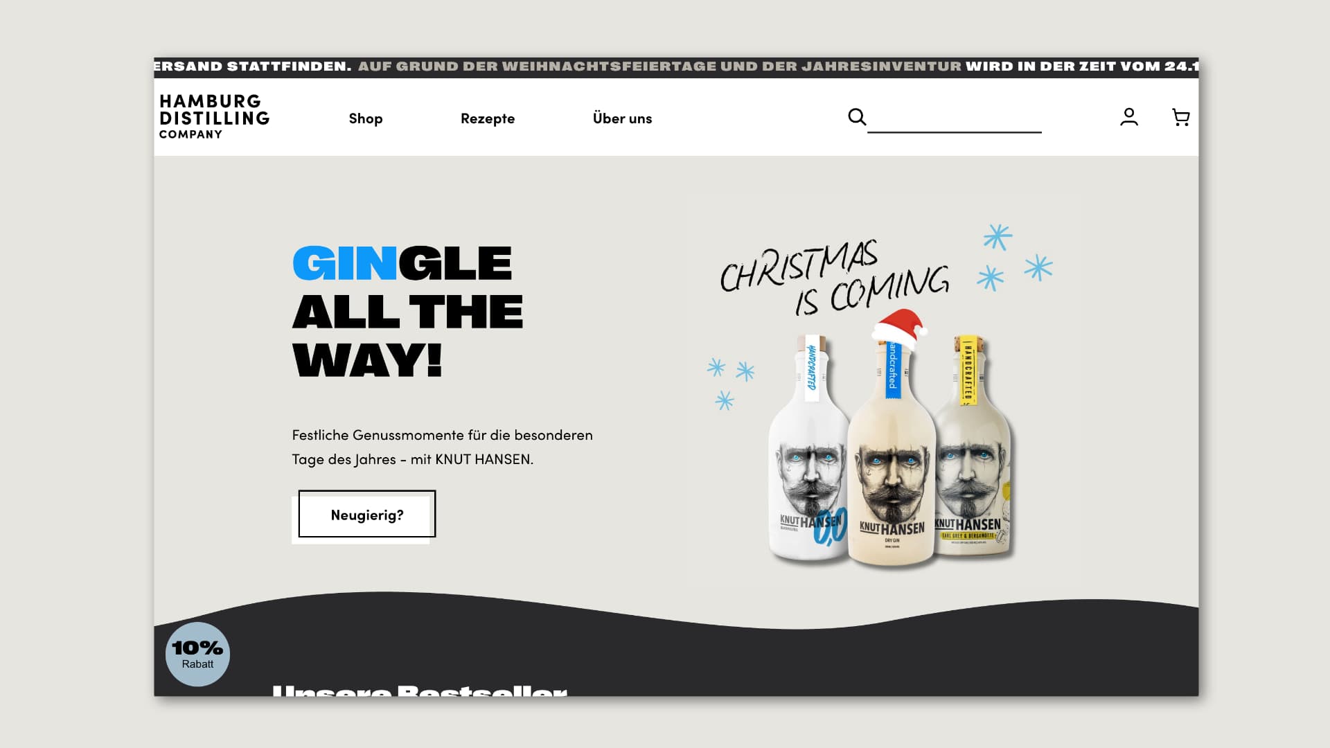 Hamburg Distilling Company – Landing Page
